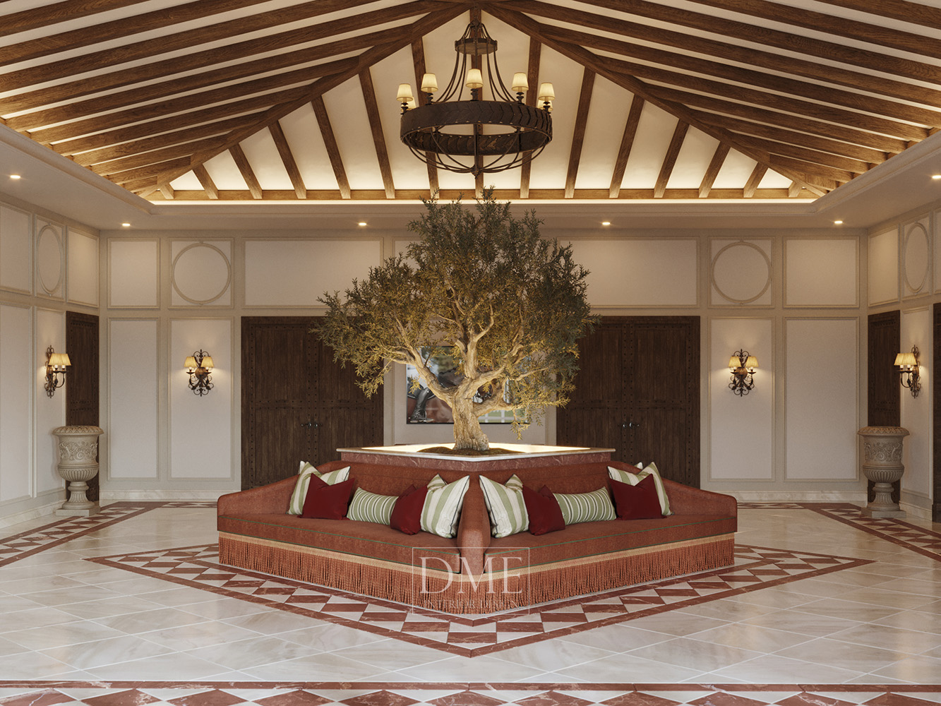 Entrance in Equestrian Art Foundation, by DME Interior Design