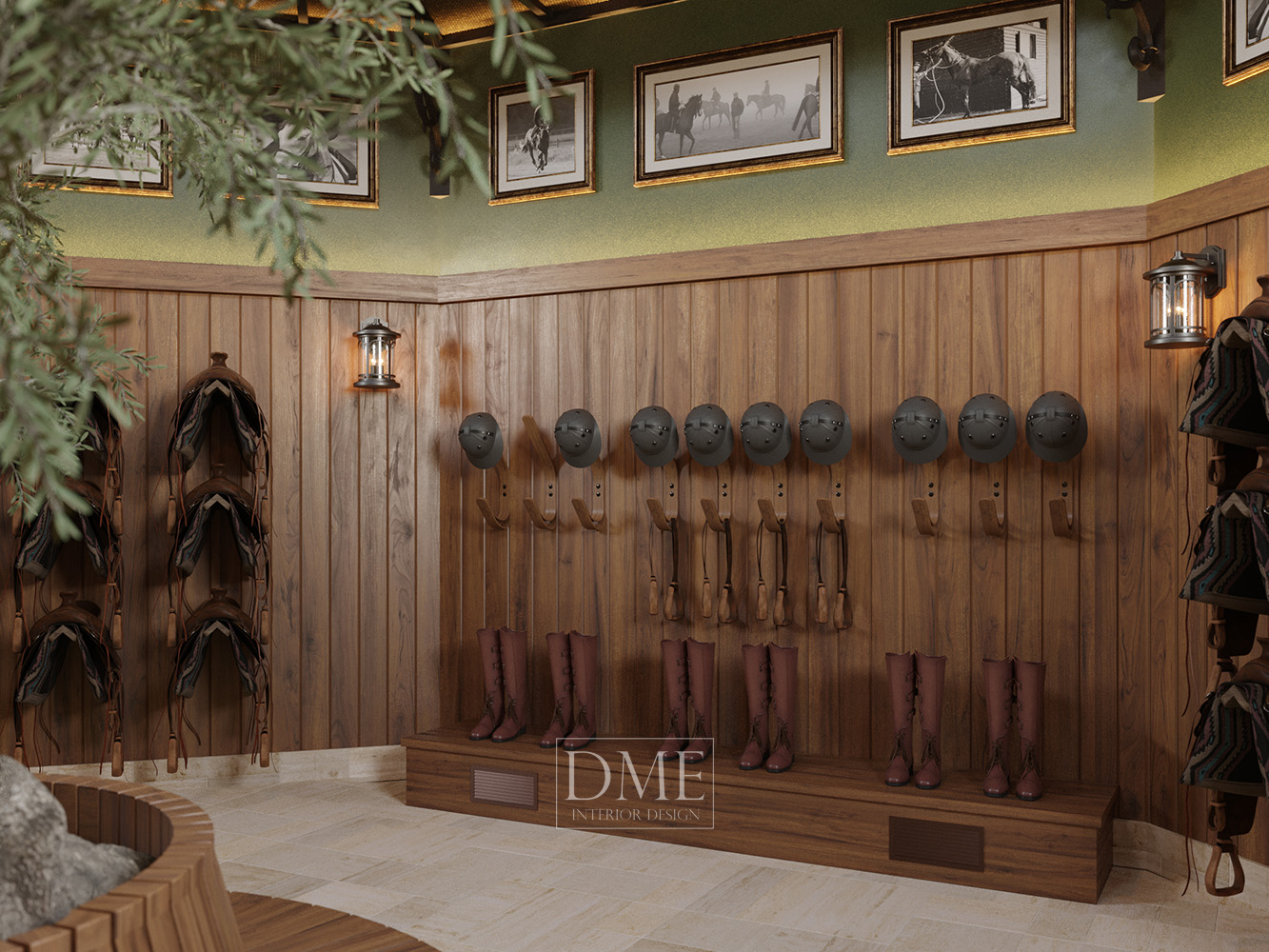 Tack Room in Equestrian Art Foundation, by DME Interior Design